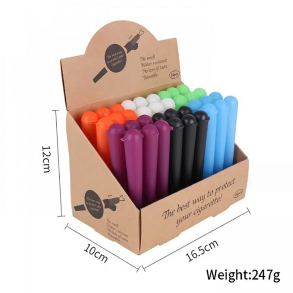 Plastic King Size Doob Tapered Tubes 120mm 36CT