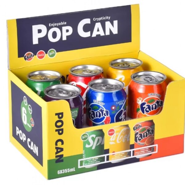 Soda Can 355ML Mix Designs 6CT Display Box